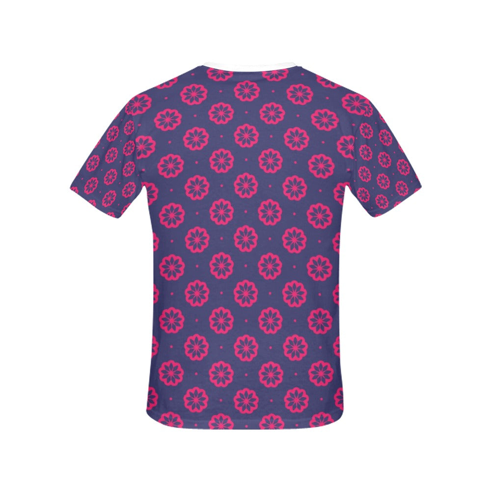 Water Lily Print Design LKS301 Women's  T-shirt