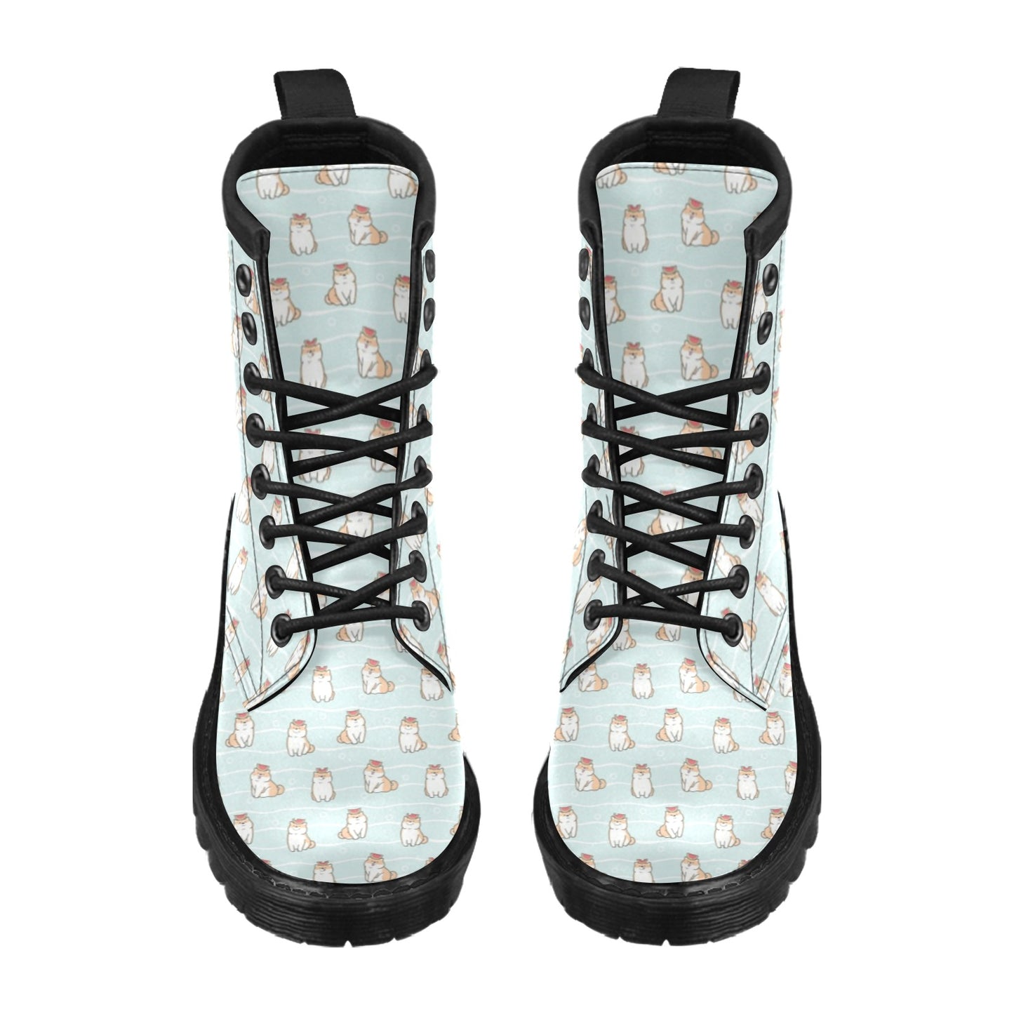 Shiba Inu Print Design LKS3011 Women's Boots