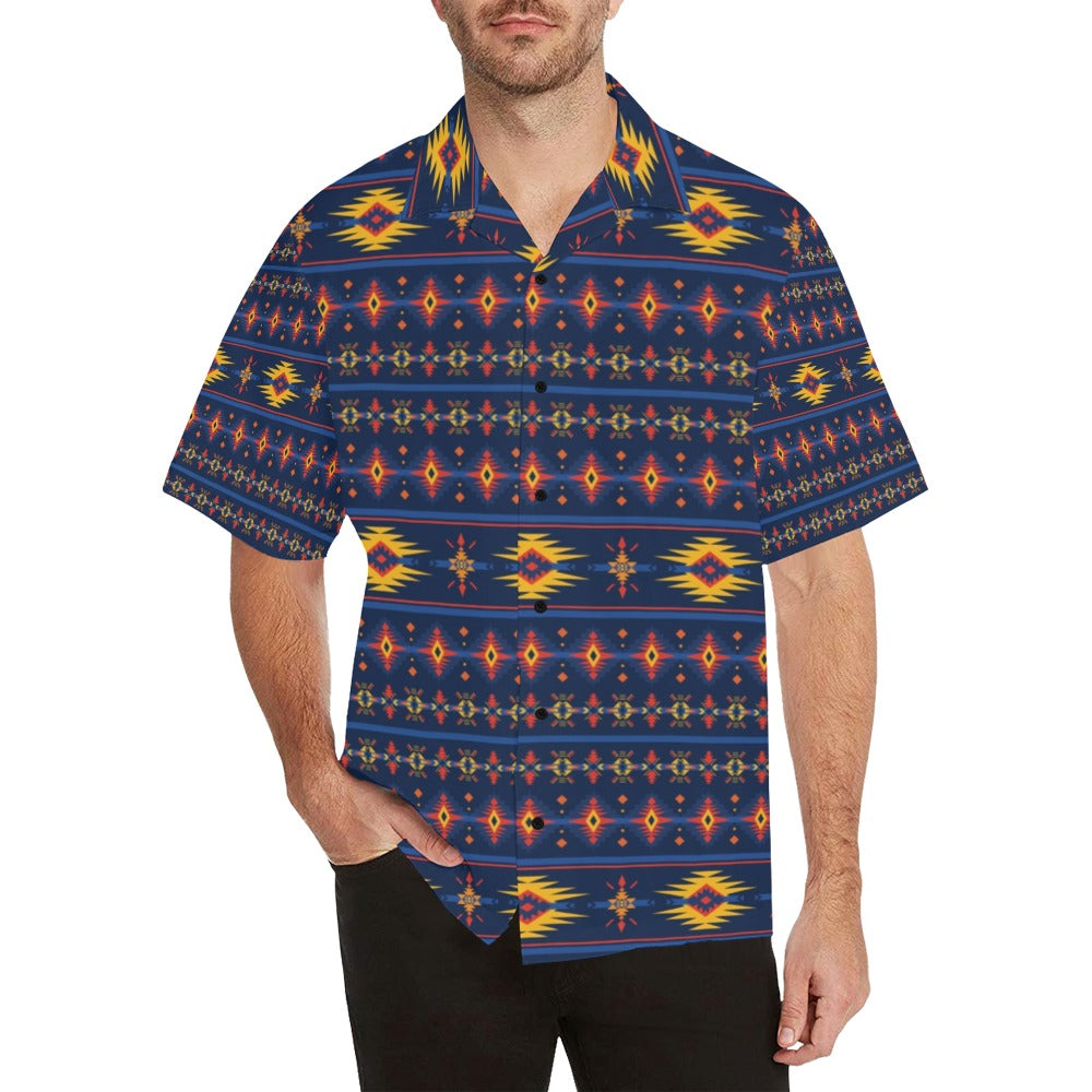 Southwest Pattern Print Design LKS306 Men's Hawaiian Shirt