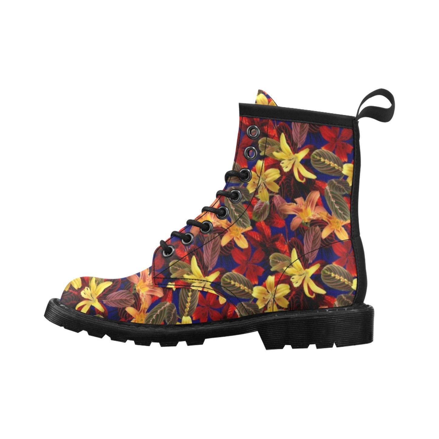 Lily Pattern Print Design LY014 Women's Boots