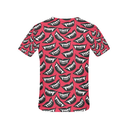 Vampire Lips Print Design LKS305 Women's  T-shirt