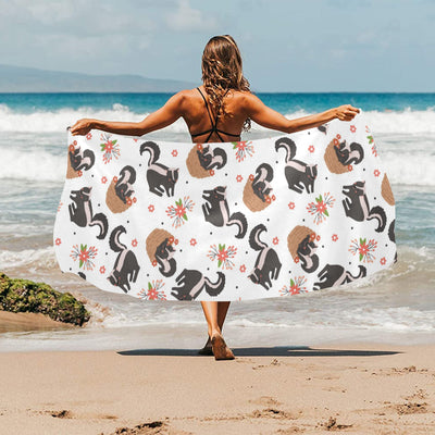 Skunk Print Design LKS304 Beach Towel 32" x 71"