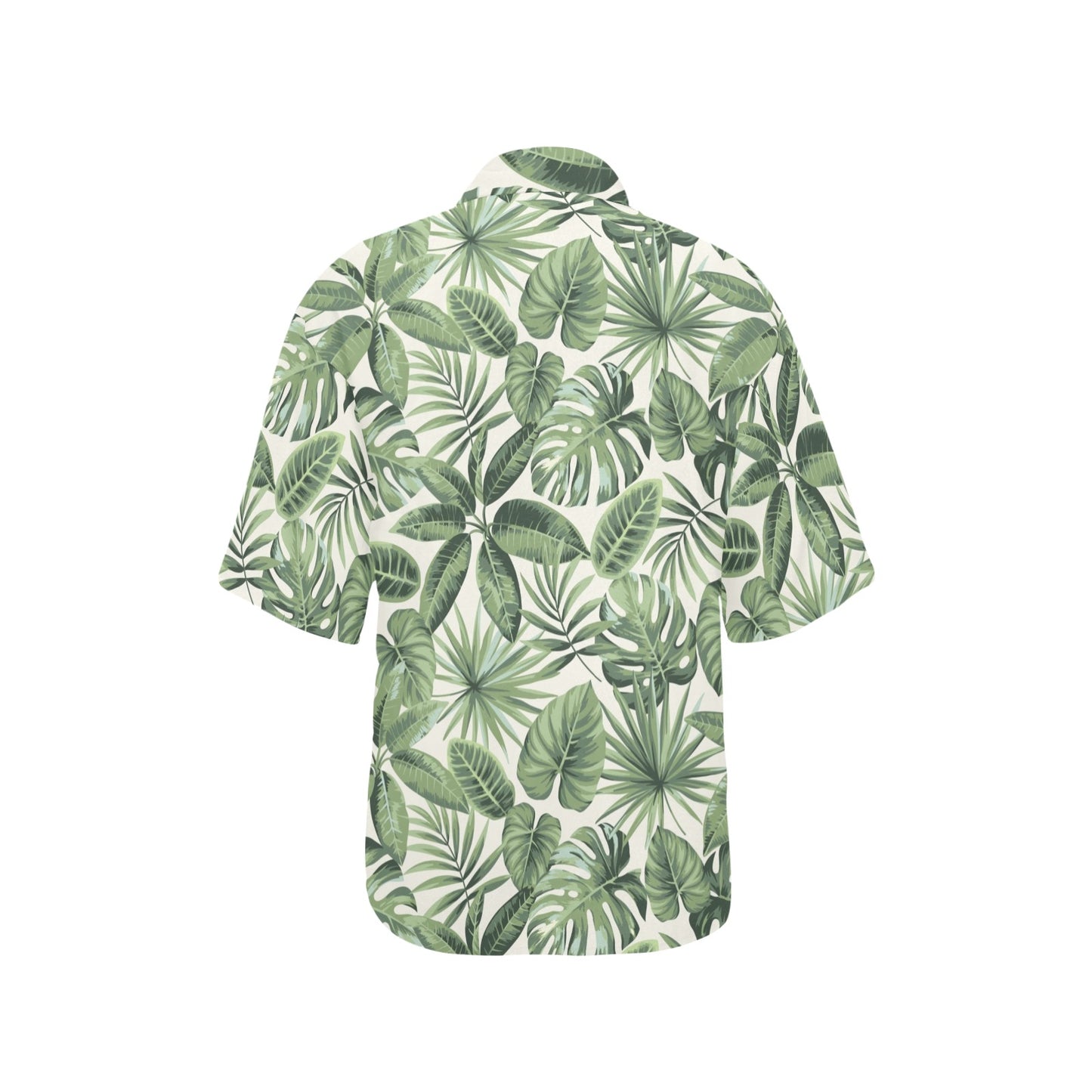Palm Leaves Pattern Print Design PL014 Women's Hawaiian Shirt