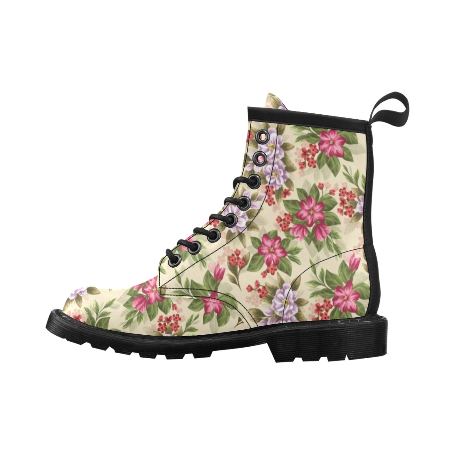 Summer Floral Pattern Print Design SF08 Women's Boots