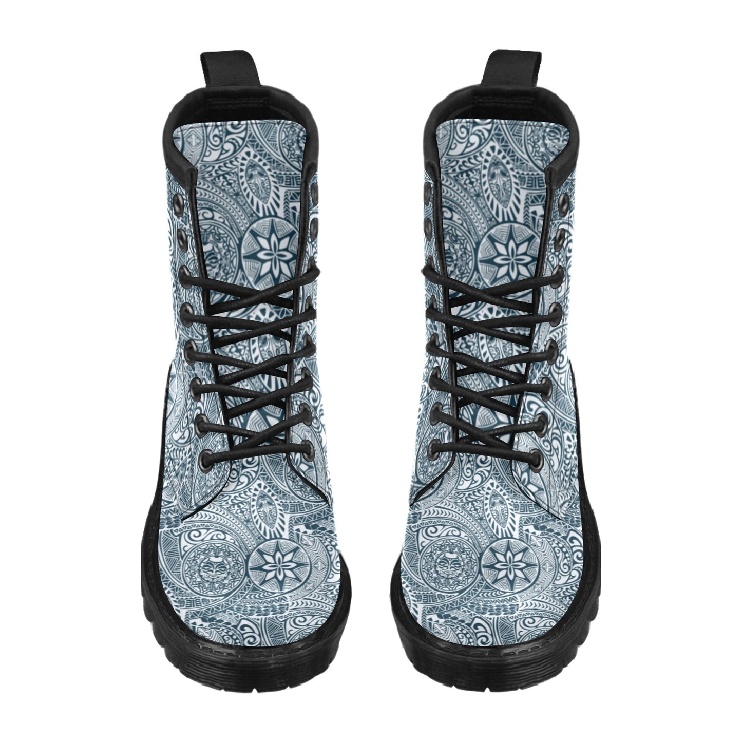 Samoan Pattern Print Design LKS306 Women's Boots