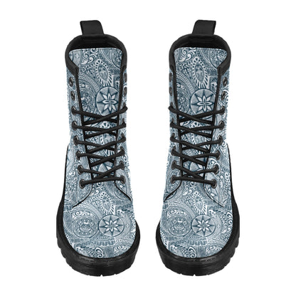 Samoan Pattern Print Design LKS306 Women's Boots