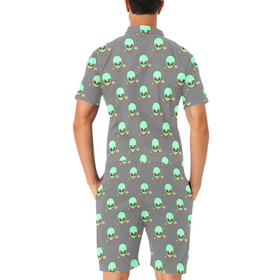 Alien Pattern Print Design 02 Men's Romper