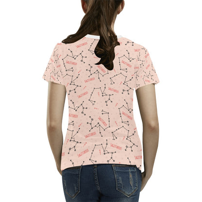 Sagittarius Star Print Design LKS302 Women's  T-shirt