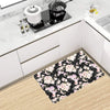 Orchid White Pattern Print Design OR03 Kitchen Mat