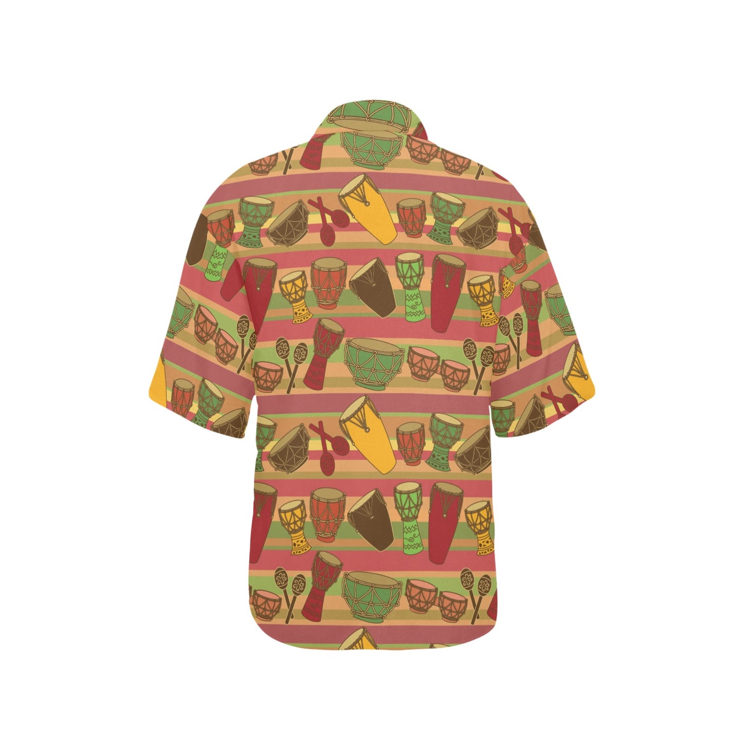 Percussion Pattern Print Design 01 Women's Hawaiian Shirt