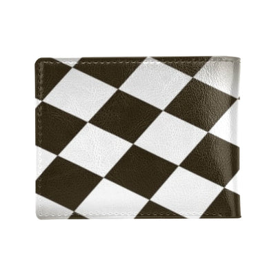 Checkered Flag Racing Style Men's ID Card Wallet