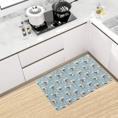 Beagle Pattern Print Design 02 Kitchen Mat