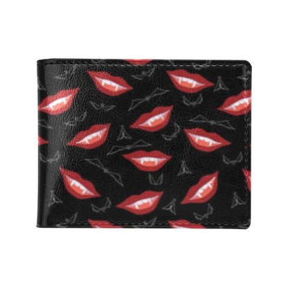 Vampire Lips Print Design LKS301 Men's ID Card Wallet