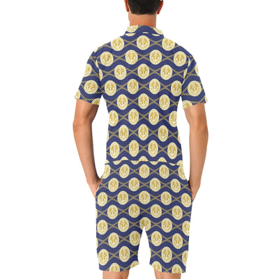 Anchor Luxury Pattern Men's Romper