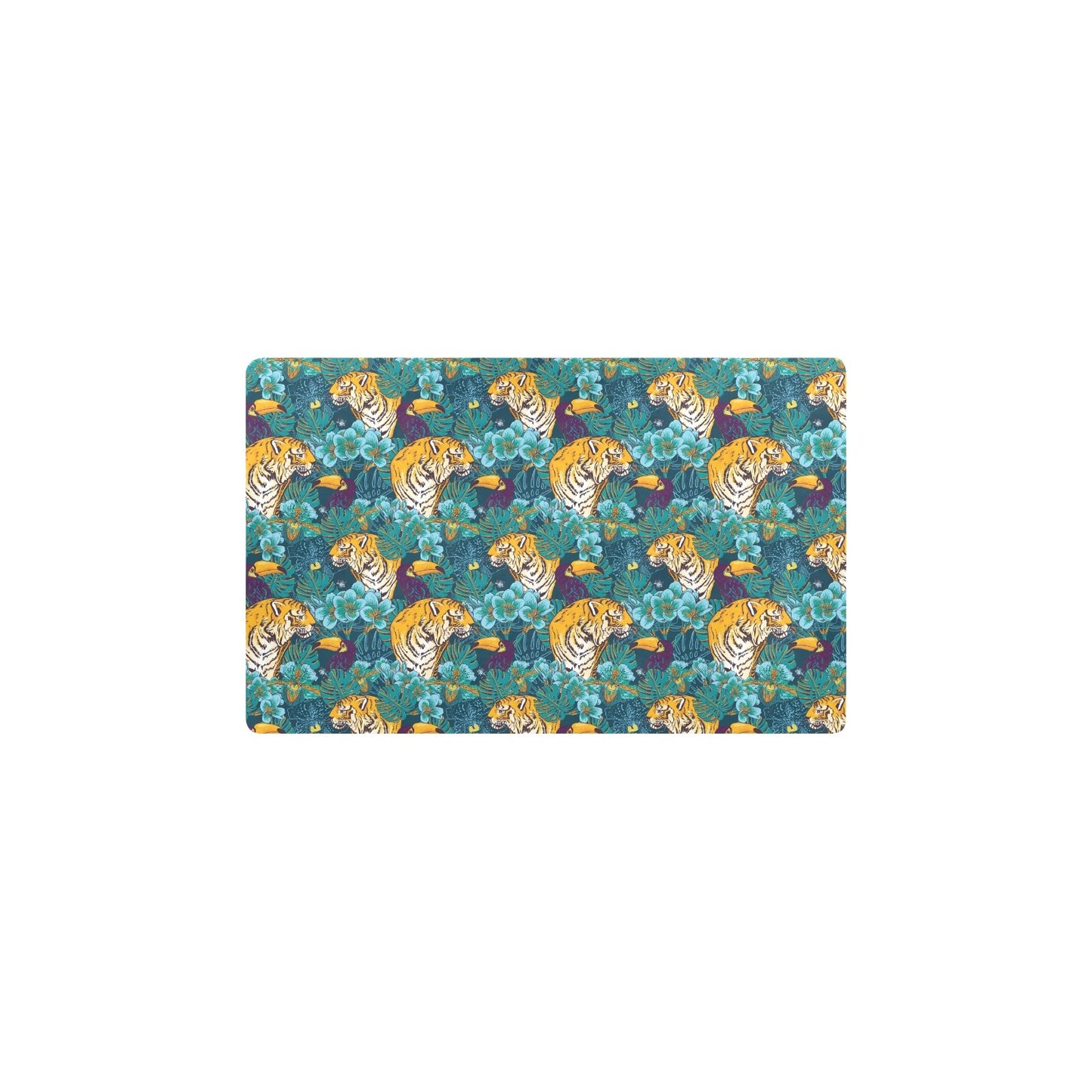 Tiger Tropical Print Design LKS301 Kitchen Mat