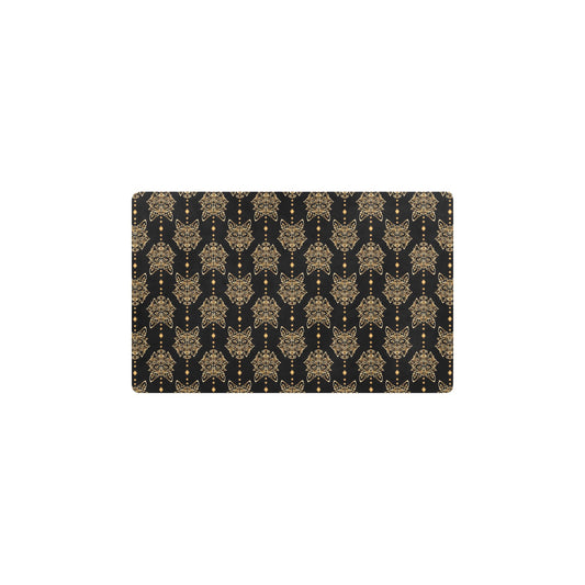 Aztec Wolf Pattern Print Design 04 Kitchen Mat