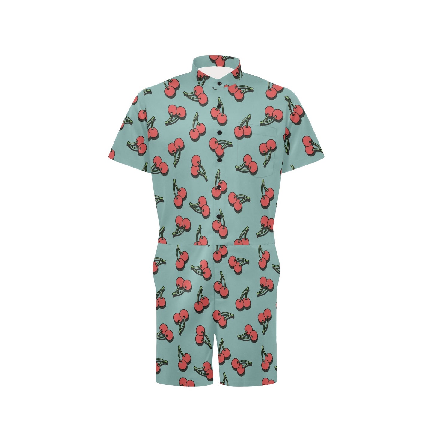 Cherry Pattern Print Design CH03 Men's Romper