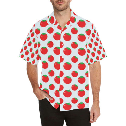 Tomato Print Design LKS307 Men's Hawaiian Shirt