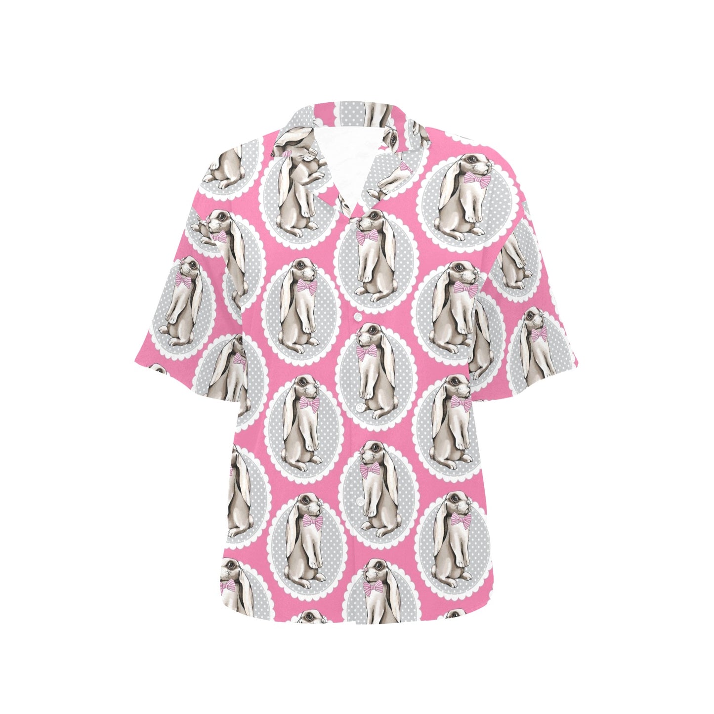 Rabbit Pattern Print Design RB019 Women's Hawaiian Shirt