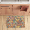 Mandala Flower Themed Design Print Kitchen Mat