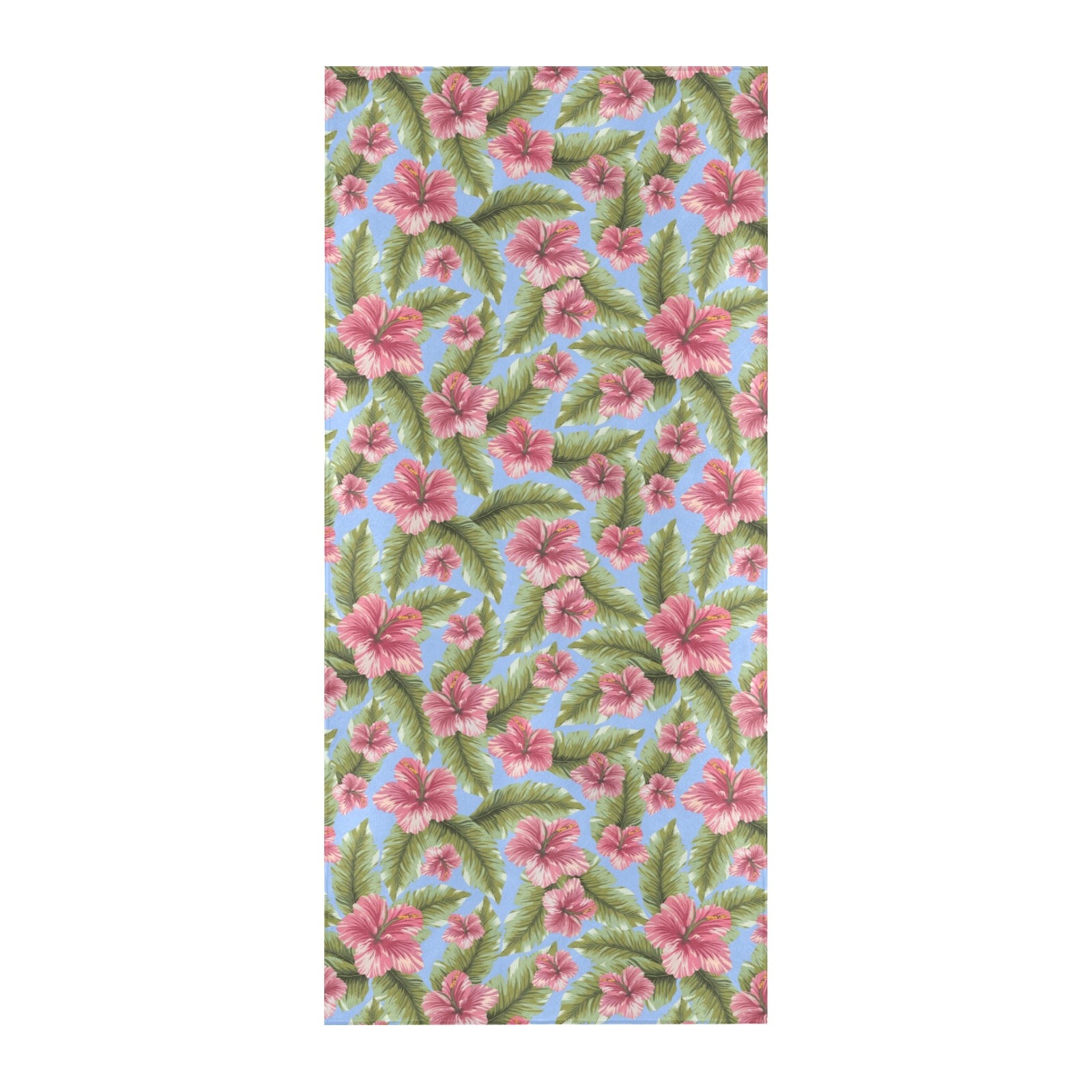 Tropical Flower Print Design LKS301 Beach Towel 32" x 71"