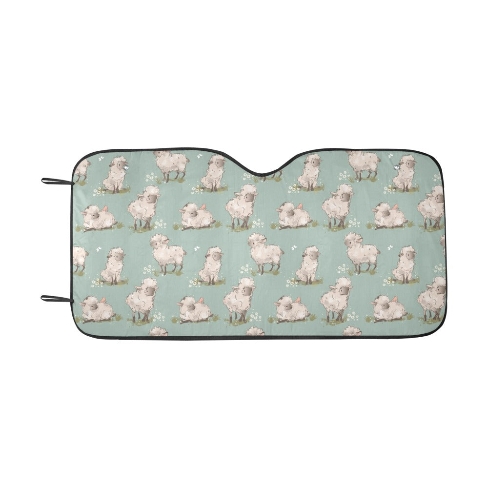 Sheep Print Design LKS405 Car front Windshield Sun Shade
