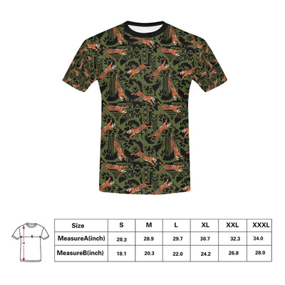 Tiger Pattern Print Design LKS303 Men's All Over Print T-shirt