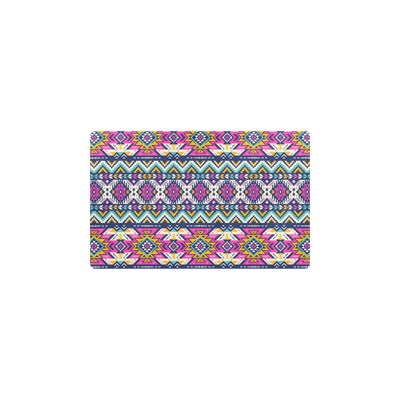 Aztec Pink Geometric Print Pattern Kitchen Mat