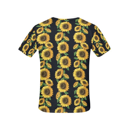 Sunflower Print Design LKS306 Women's  T-shirt