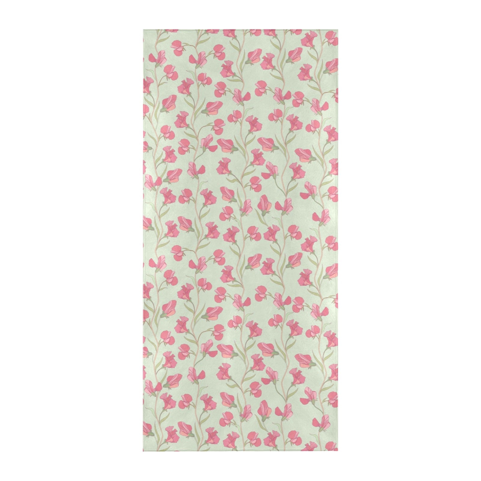 Sweet Pea Print Design LKS301 Beach Towel 32" x 71"