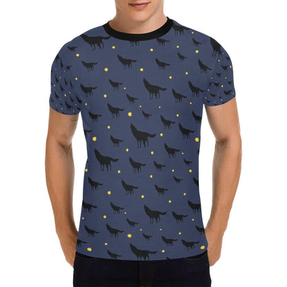 Wolf Print Design LKS301 Men's All Over Print T-shirt
