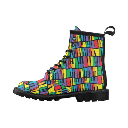 Piano Print Design LKS402 Women's Boots