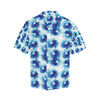 Tie Dye Blue Print Design LKS305 Men's Hawaiian Shirt