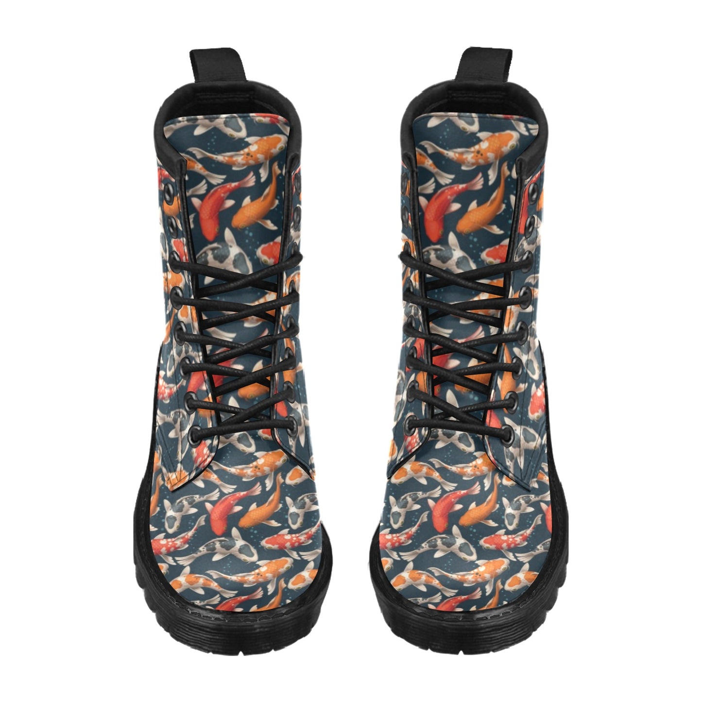 Koi Carp Cute Design Themed Print Women's Boots
