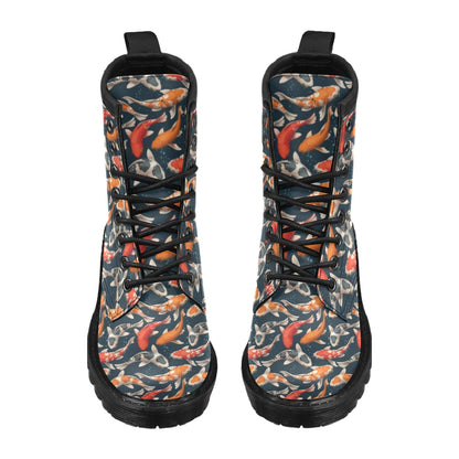 Koi Carp Cute Design Themed Print Women's Boots