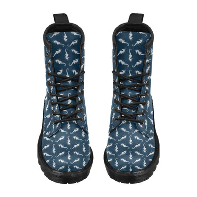 SeaHorse Print Design LKS402 Women's Boots