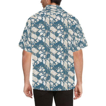 Seashell Print Design LKS308 Men's Hawaiian Shirt