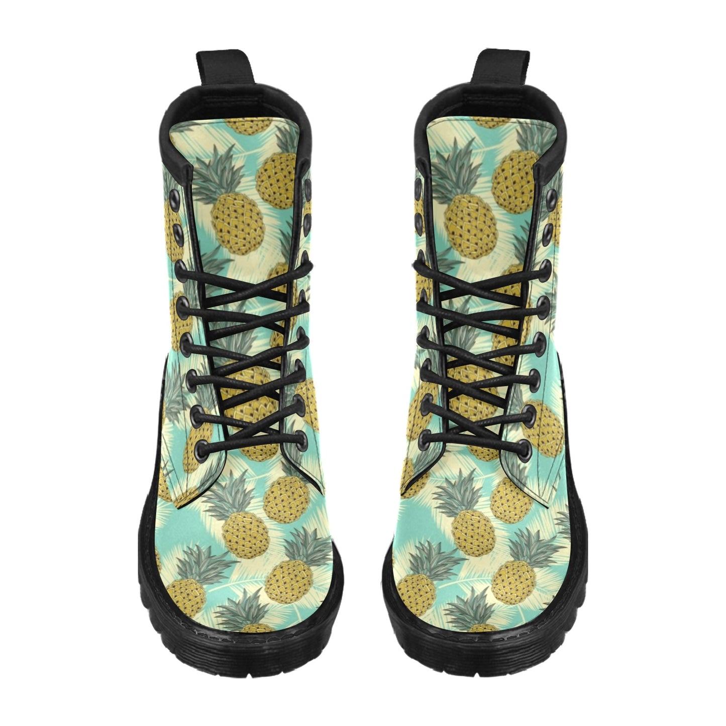 Pineapple Pattern Print Design PP03 Women's Boots