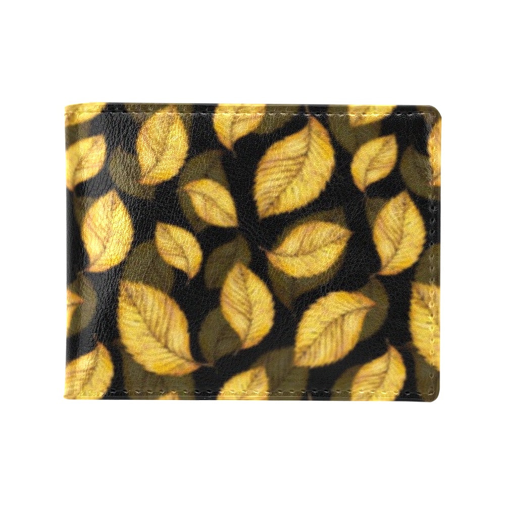 Elm Leave Summer Print Pattern Men's ID Card Wallet