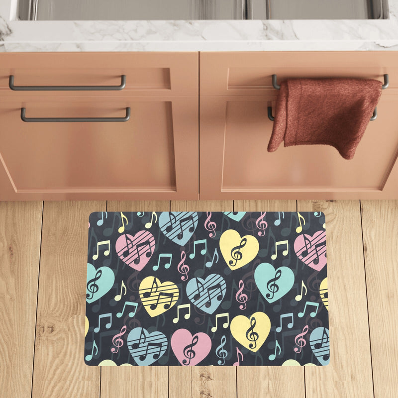 Music note Pattern Print Design A03 Kitchen Mat