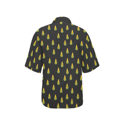 Corn Pattern Print Design 04 Women's Hawaiian Shirt