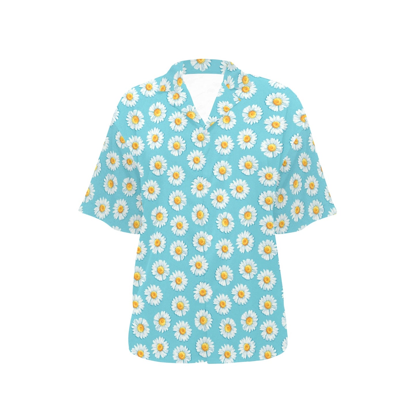 Daisy Pattern Print Design DS03 Women's Hawaiian Shirt