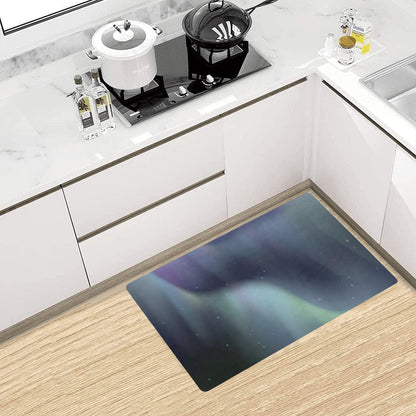 Aurora Borealis Pattern Print Design 01 Kitchen Mat