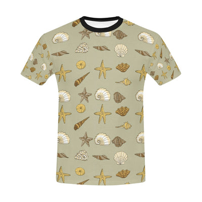 Seashell Beach Print Design LKS303 Men's All Over Print T-shirt