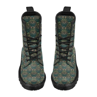 Sun Moon Print Design LKS307 Women's Boots