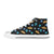 UFO Alien Print Design LKS306 High Top Women's White Shoes