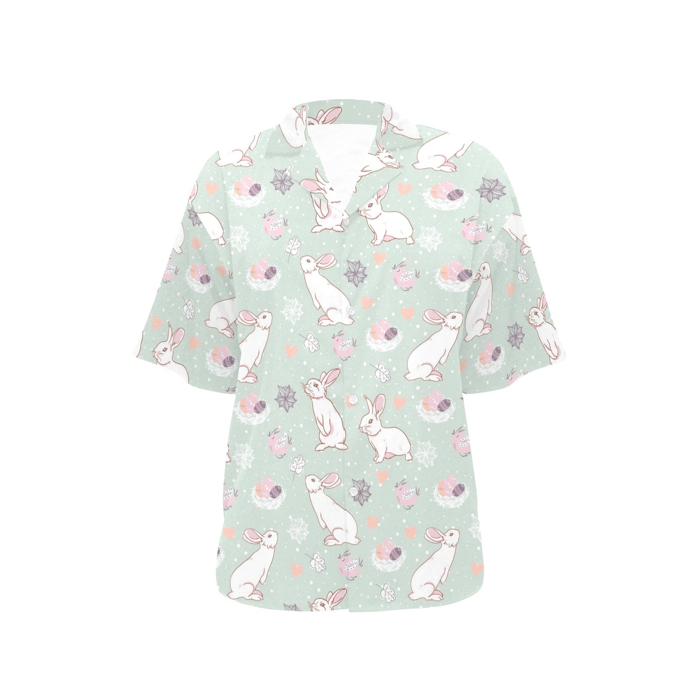 Rabbit Pattern Print Design RB011 Women's Hawaiian Shirt