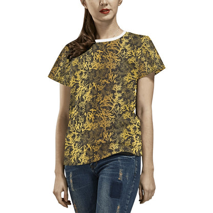 Seaweed Print Design LKS303 Women's  T-shirt