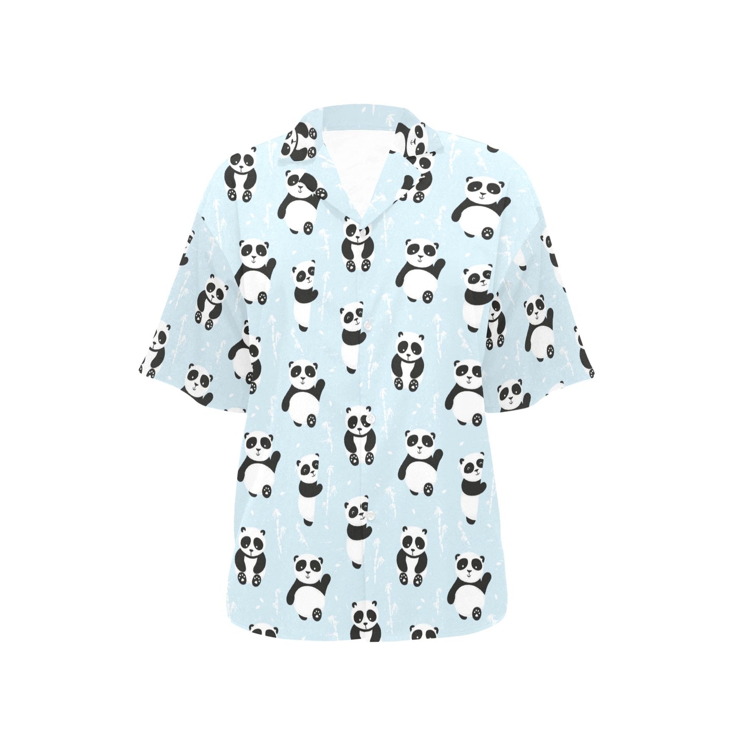 Panda Pattern Print Design A01 Women's Hawaiian Shirt