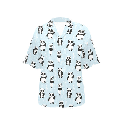 Panda Pattern Print Design A01 Women's Hawaiian Shirt